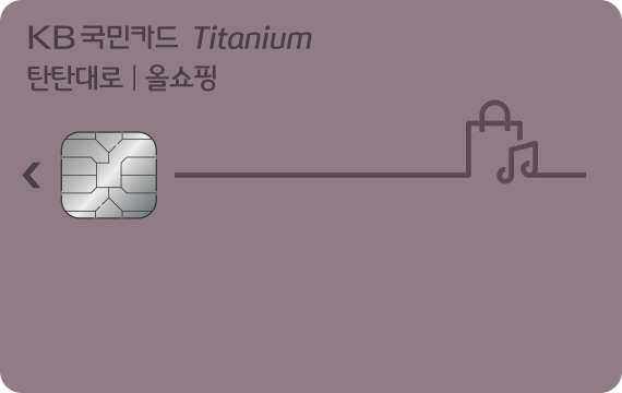 KB 국민카드 탄탄대로 올쇼핑 티타늄