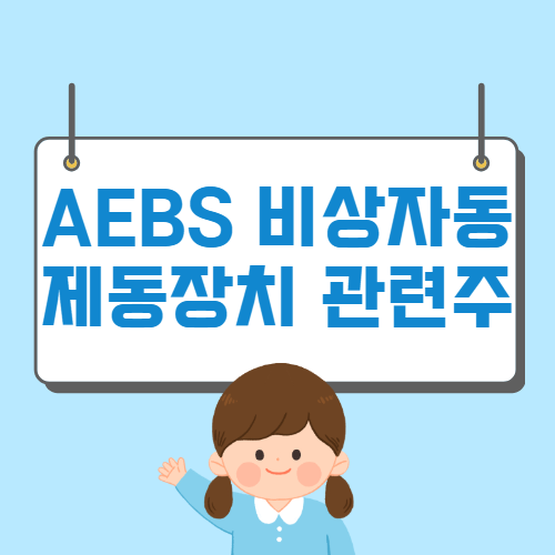 AEBS 비상자동제동장치 관련주