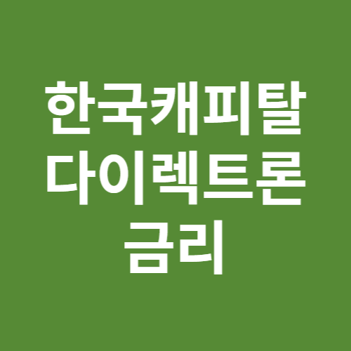 한국캐피탈 다이렉트론
