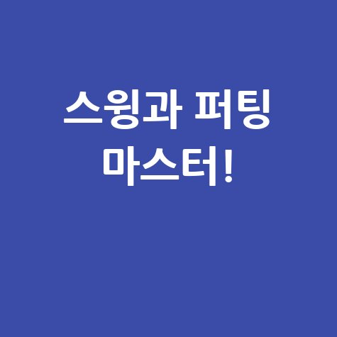 파크골프 레슨: 스윙과 퍼팅 마스터하기